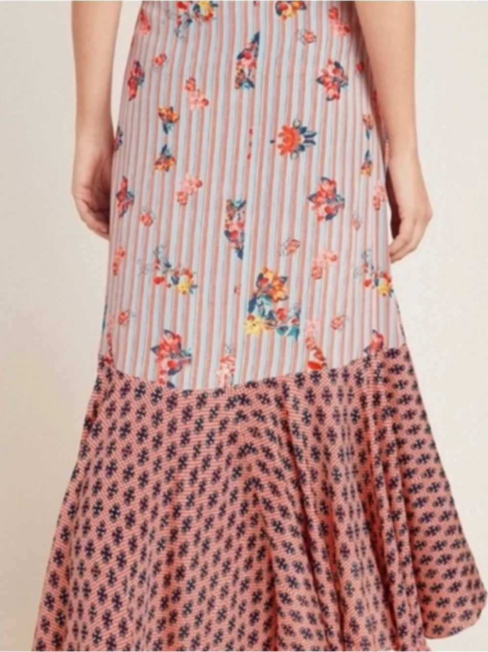 Anthropologie Bhanuni Casablanca Ruffle boho maxi Skirt Jyoti Sharma Size 8 - Picture 4 of 11